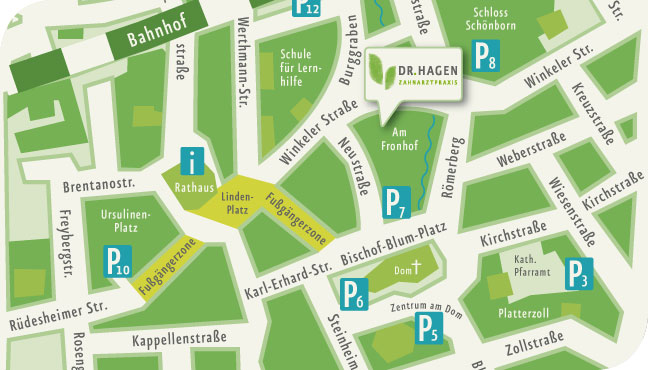 Anfahrt zur Praxis Dr. Lukas Hagen